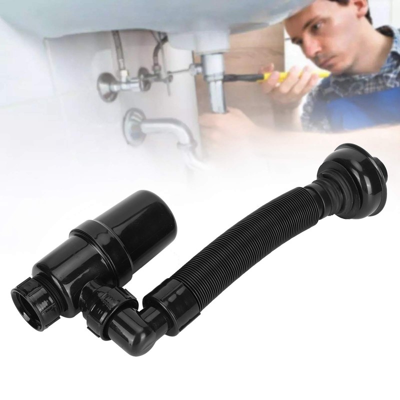 Drain Pipe Basin Sink P Trap Pipe Anti Blocking Deodorant