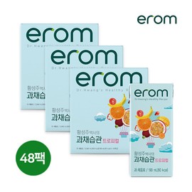 이롬 황성주박사의 과채습관 트로피컬 48팩(190ml16팩3박스) Irom Dr. Hwang Seong-joo's Vegetable and Fruit Habit Tropical 48 Pack (190ml 16 Packs 3 Boxes)