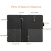 RSAquar Server Book Organizer with Zipper Pocket, PU Leather Restaurant