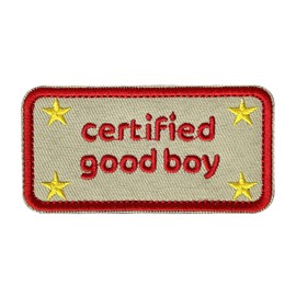 Certified Good Boy Patch, Hook and Loop Fastener Patches (Good Boy)
