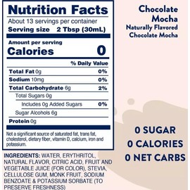 Skinny Chocolate Mocha Syrup, Sugar Free, 12.7 Ounces (2 Pack)