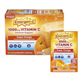 Emergen-C 1000mg Vitamin C Powder for Daily Immune Support Caffeine Free Vitamin C Supplements with Zinc and Manganese, B Vitamins and Electrolytes, S