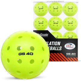 GoSports GS 40 Pickleball Balls - 12 Pack of Regulation USAPA Pickleballs