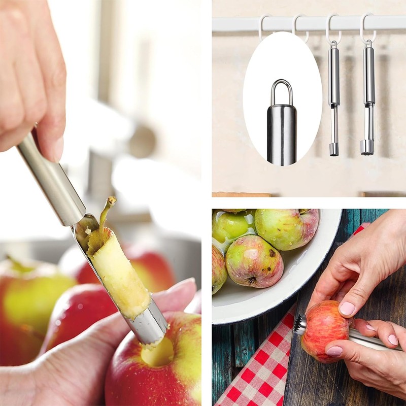 Apple Corer, Apple Cutter, Robust Stainless Steel Apple Core Cutter,
