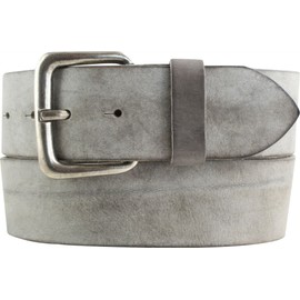 BELTINGER Belt Made of Soft Full Cowhide Leather Used Look 5 cm Jeans Belt with Solid Belt Buckle for Men 50 mm Leather Belt Vintage Look, Dark grey, antique silver.