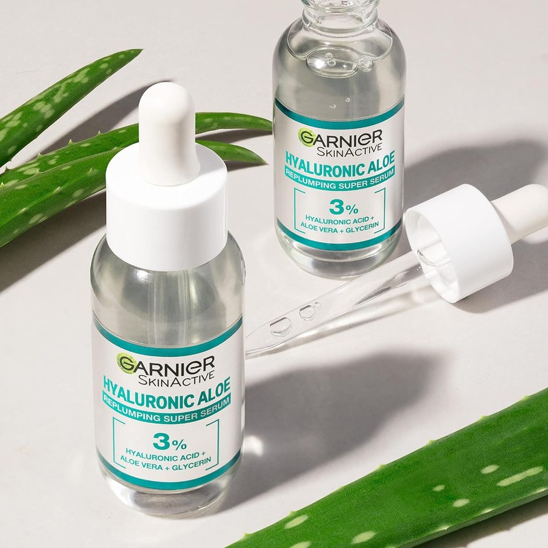 Garnier SkinActive Hyaluronic Aloe Super Serum, Replumps & Hydrates Skin