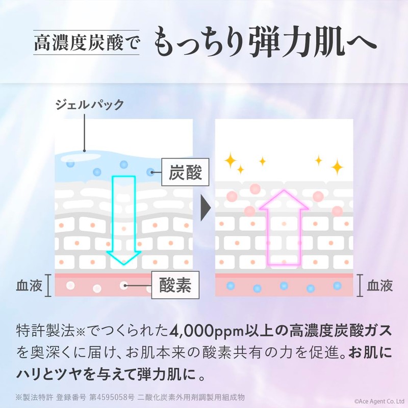 Utsukushia Carbonated Pack Pururi 4 Doses No Drip Gel Skin