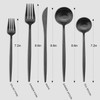 Matte Black Silverware Set, Vanys 20 Piece Stainless Steel Cutlery