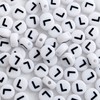 Bxwoum 100PCS Letter Beads Acrylic Alphabet Beads for Jewelry Making