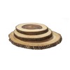 Lipper International Acacia Bark 3 Tier Swivel Server
