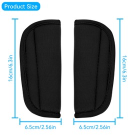 QIMEI-SHOP Baby Seat Belt Shoulder Pad Seat Belt Pad for Child Car Seats Universal for Baby Car Seat Pushchair Buggy & Car Seat Black