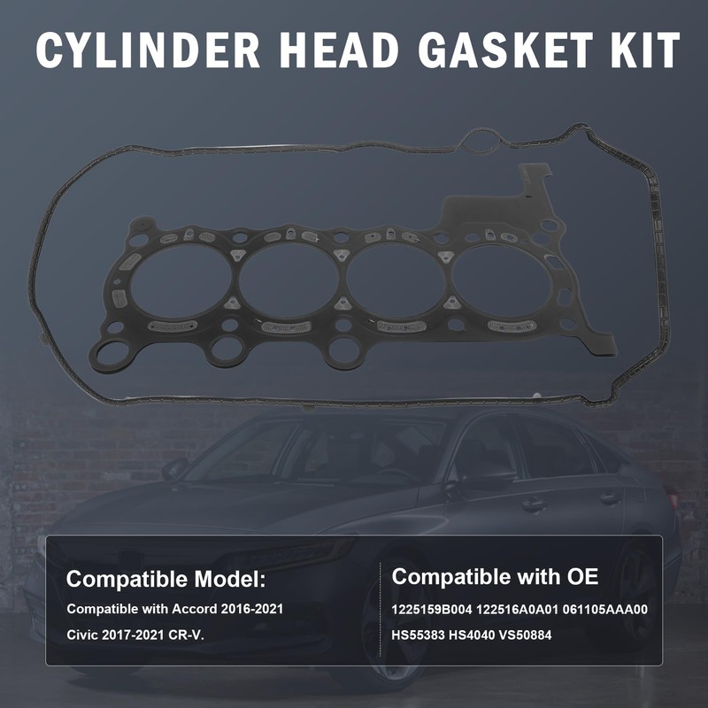 Taesayl Engine Cylinder Head Gasket Set Compatible with Civic 2016-2021,