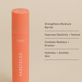 Barefaced Hydrating Lotion 50mL - Oil Free, Lightweight Moisturizer with Niacinamide, Hyaluronic Acid & Ceramides - Anti-Aging, Calms Redness, and Improves Skin