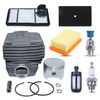 AUMEL 49mm Cylinder Air Fuel Filter Kit for Stihl TS400