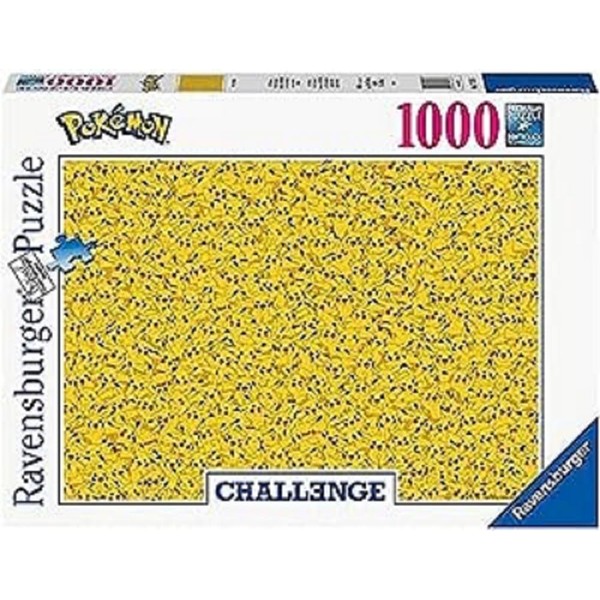 Ravensburger Puzzle 17576 Pikachu Challenge 1000 Pieces Pokémon Puzzle for