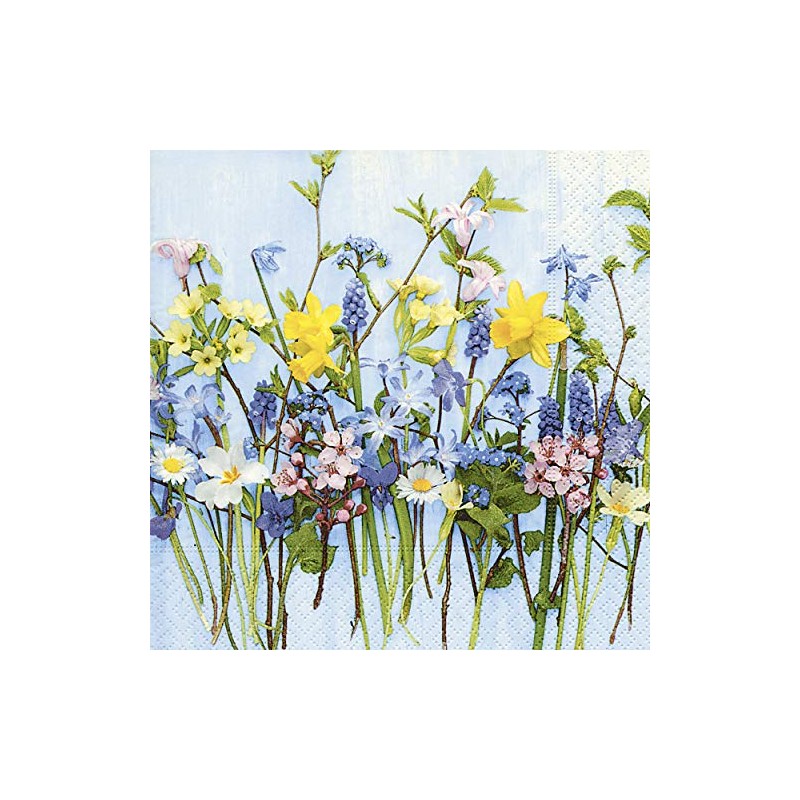 20 Napkins Daffodil Spring Flowers Flower Meadow