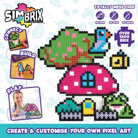 Character Options 07996 Simbrix Theme Pack Magical Garden with 1500+ brix Creative Activity STEAM Arts and Crafts Kids’ Toys for Girls & Boys Ages 5 and up