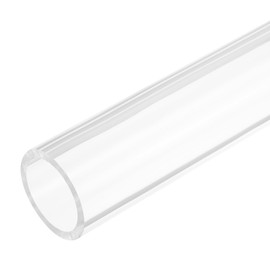 QUARKZMAN PVC Transparent Tube Clear 40mm ID 50mm OD 305mm for Lamps and Lanterns Water Cooling System