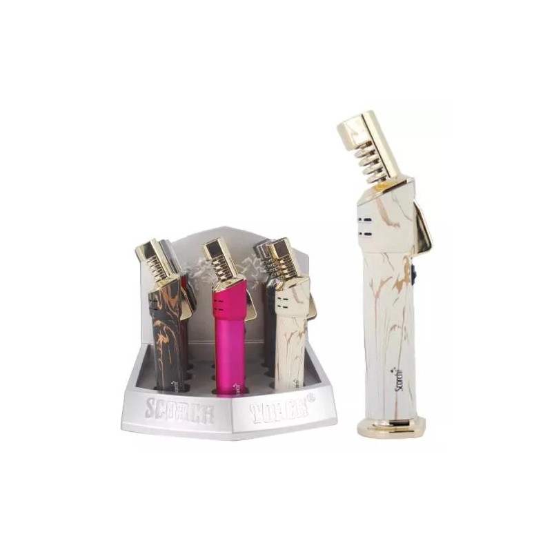 Scorch Torch Pencil Single Flame Butane Refillable Torch Lighter .