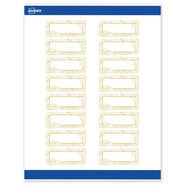 Avery Printable Rectangle Address Labels with Sure Feed Technology, Pre-Printed Gold Florals, Matte White, 1" x 2-5/8", Laser & Inkjet Compatible, 160 Total, Great for Branding, Marketing, and Events