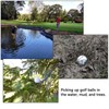 Auto-plaza 9 Feet Aluminum Alloy Golf Ball Retriever Telescopic Black