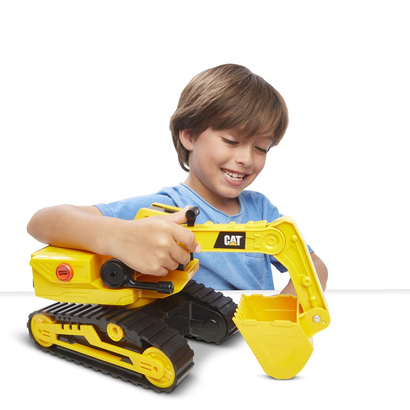 CAT Construction Toys, Power Haulers Excavator, Yellow Construction Vehicle with