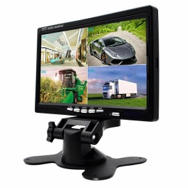 iPoster 7" Quad Monitor Screen Car Backup Camera Rear View for Truck Bus Trailer Reverse