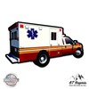 Ambulance - 12" Vinyl Sticker Waterproof Decal