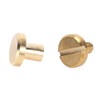 50Pcs Decorative Rivets 50Pcs Slot Flat Head Screws Brass Screw