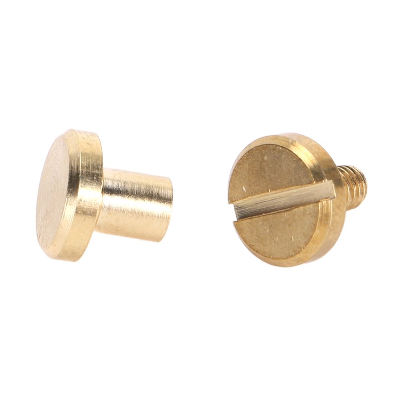 50Pcs Decorative Rivets 50Pcs Slot Flat Head Screws Brass Screw