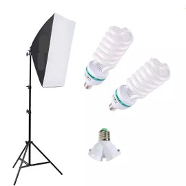 Fodoto 450W Photo Video 20"x28" Softbox Lighting Kit Daylight 5500K