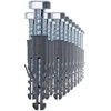 1STec 25 x M10 x 50 mm Strong Galvanised Satellite