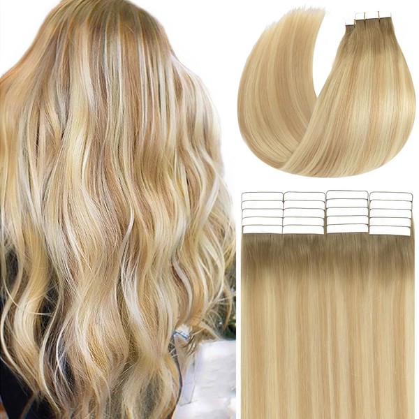 Loxxy Tape In Extensions Human Hair Invisible Skin Weft Tape