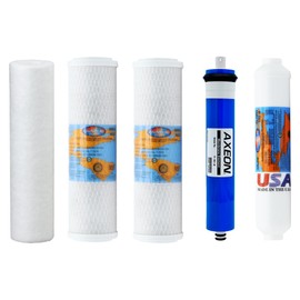 Goldline 50 RO Compatible Filter Replacement Kit - Includes Reverse Osmosis Membrane