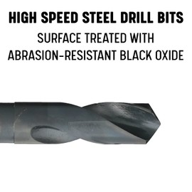 Drill America 33.00mm Reduced Shank High Speed Steel Drill Bit with 1/2" Shank, DWDRSD Series