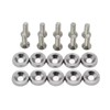 10-Piece M6 Car Fender Washer and Bolt Set for Bumper,