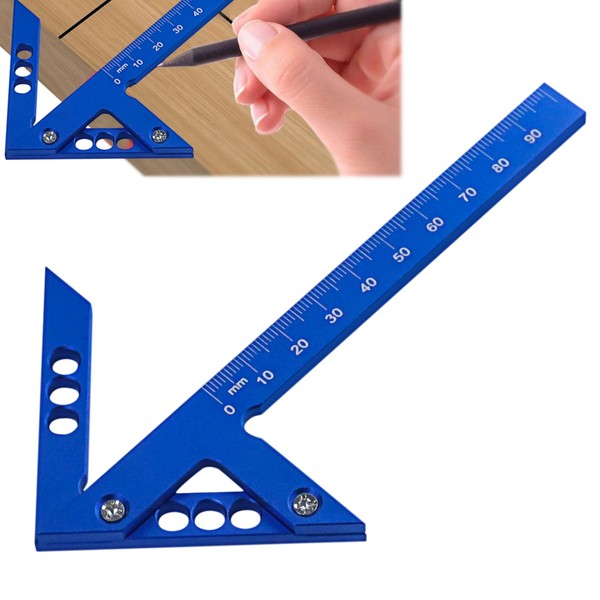 Center Finder Aluminium Alloy Centre Gauge Line Ruler: PRITOK 45°