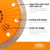 BGTEC Diamond Porcelain Saw Blades, 4-1/2 Inch/115MM Super-Thin Mesh Rim