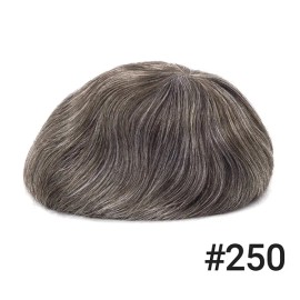 U.S. STOCK HS7 Full Swiss Lace Hair System Bleached Knots Realistic Hairline Men Wig Toupeecolor: 250, stretched length: 5inches, toupee size: 8X10"