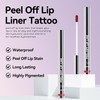 Set De 4 Delineadores De Labios Despegables, Brillo Labial Rosa