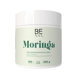 BENAT Moringa en Polvo 200 g  Moringa Oleifera 100 Pura  Superfood Natural Vegano  Cultivo Natural  Ideal para Smoothies, Jugos y Alimentacin Diaria  