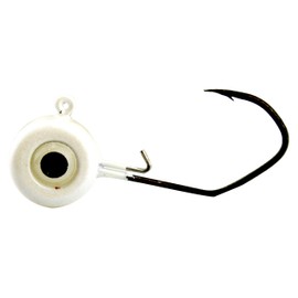 Jenko Slasher Crappie Jig Head, White, 1/32 oz