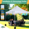 COBIZI 10x10 Pop Up Canopy with 4 Removable Sidewalls, Easy