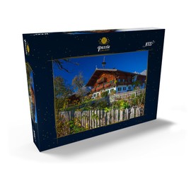 MyPuzzle Farmhouse Against Kaiser Mountains (2344 m), Reith bei Kitzbühel, Austria - Premium 1000 Piece Puzzle - MyPuzzle Special Collection by Puzzle Galaxy