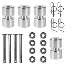 zhi-109350 4 Sets Rollers Pins Washers Rings Replacement for GMNR925 Gorilla Lift Assist