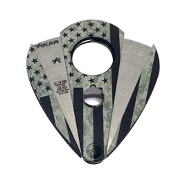 Xikar Xi2 Cigar Cutter Hero Series, Cuts Up to 60 Ring-Gauge Cigars, Spring-Loaded Double Guillotine Action, 440 Stainless Steel Blades with Rockwell C Rating of 57, Firefighter