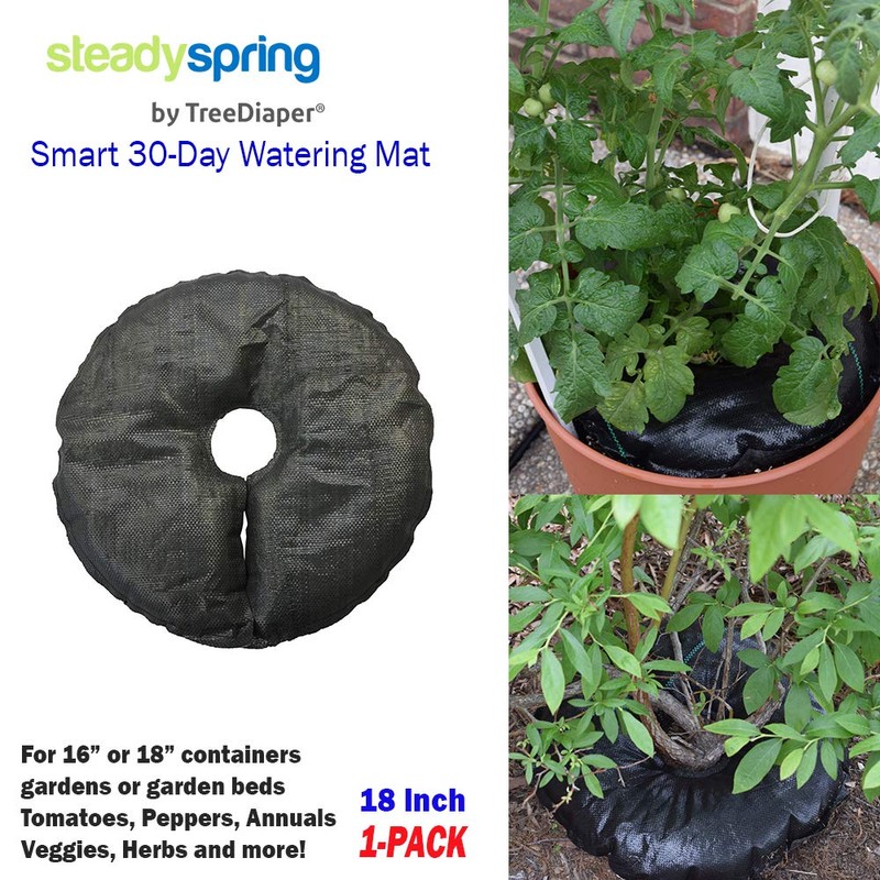 SteadySpring(R) Smart 30+Day Watering Mat Auto Refills with Rain for