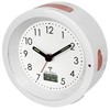Miraval Radio Alarm Clock with Digital Date Display Temperature Silent