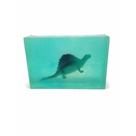 Kids Soap Clear Soap with Toy inside - Natural Soap Bar Gift Set, Face Soap or Body Soap (Paraben free chemical free) 3.5 Ounce Each form a Collection of Dinosaur Mini Toys you Get 1 Bar