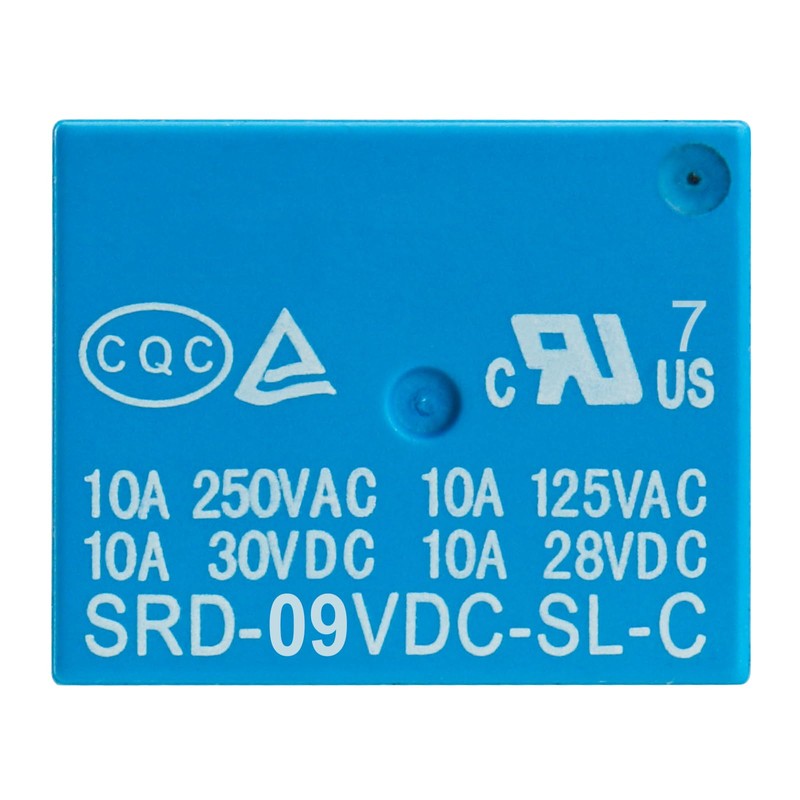 Weasch 2 Pack PCB Power Relay SRD-09VDC-SL-C, DC 9V Coil,